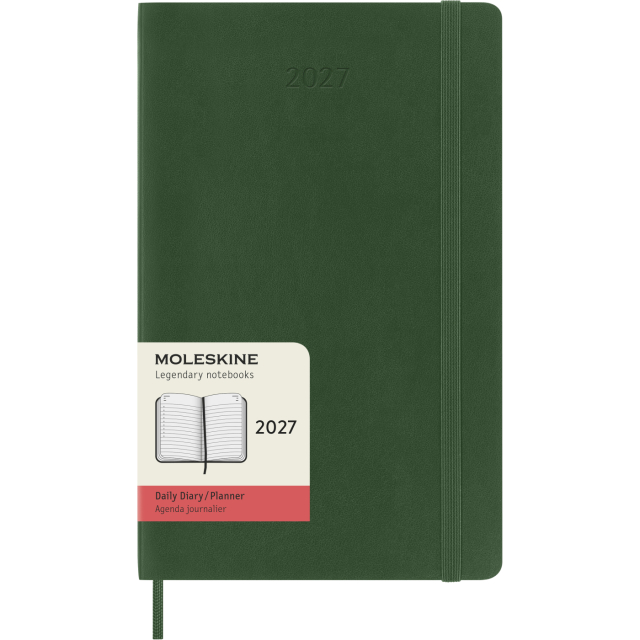 Calendar 12M Daily 2027 Softcover Large Myrtle Green