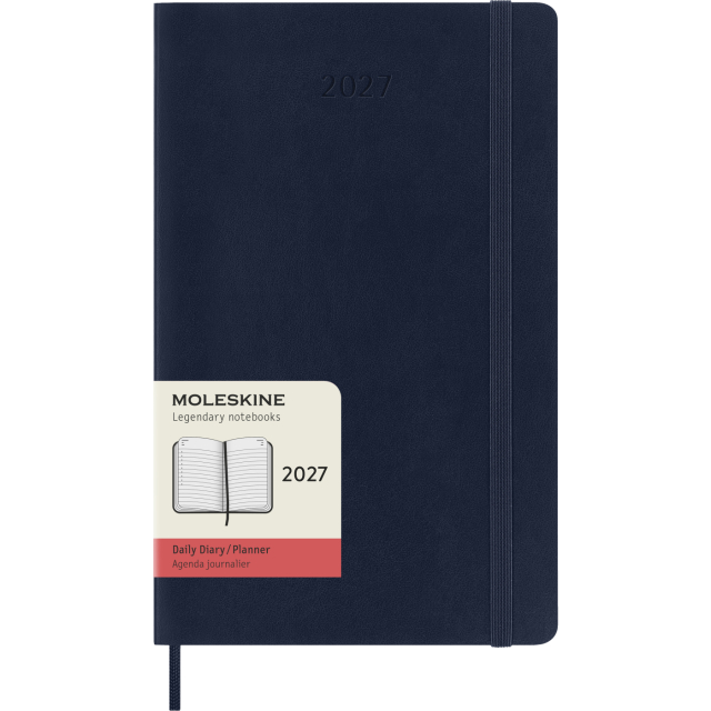 Calendar 12M Daily 2027 Softcover Pocket Sapphire Blue