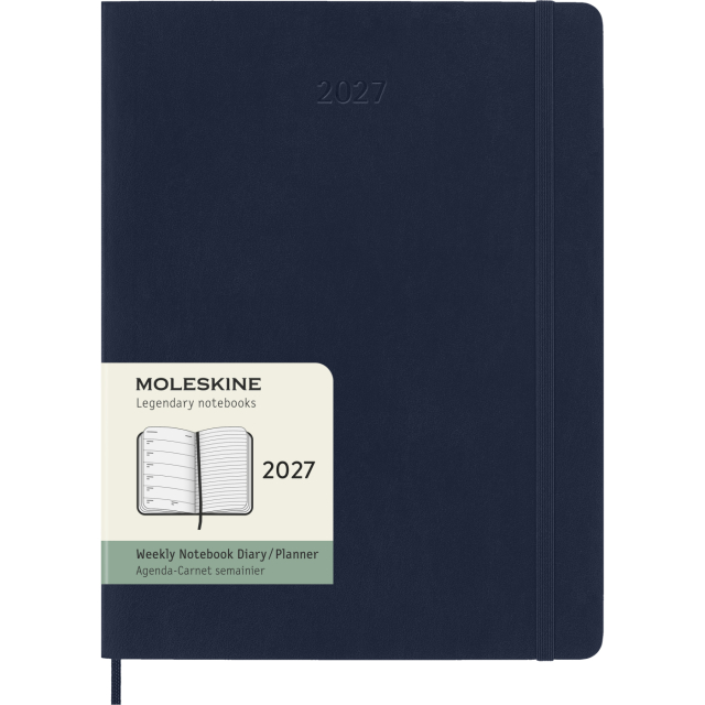 Calendar 12M Weekly Notebook 2027 Softcover XL Sapphire Blue 
