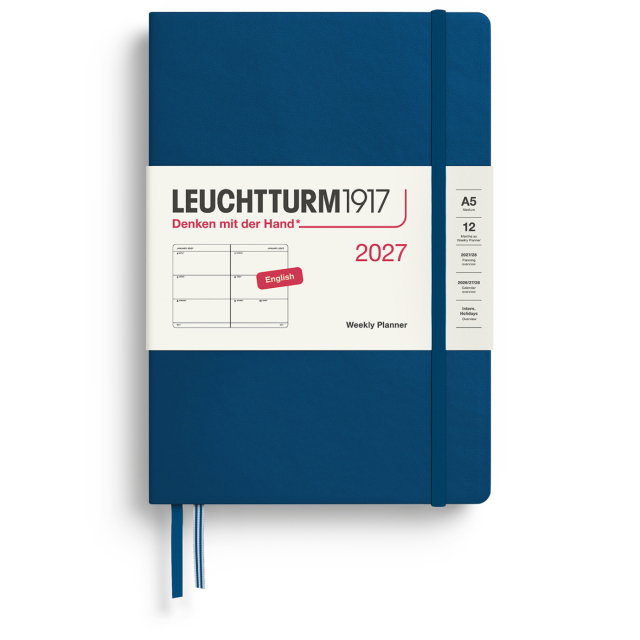 Calendar Weekly Planner 2027 A5 Indigo