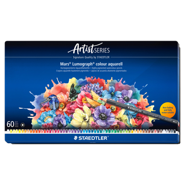 Watercolour pencils Mars Lumograph set of 60