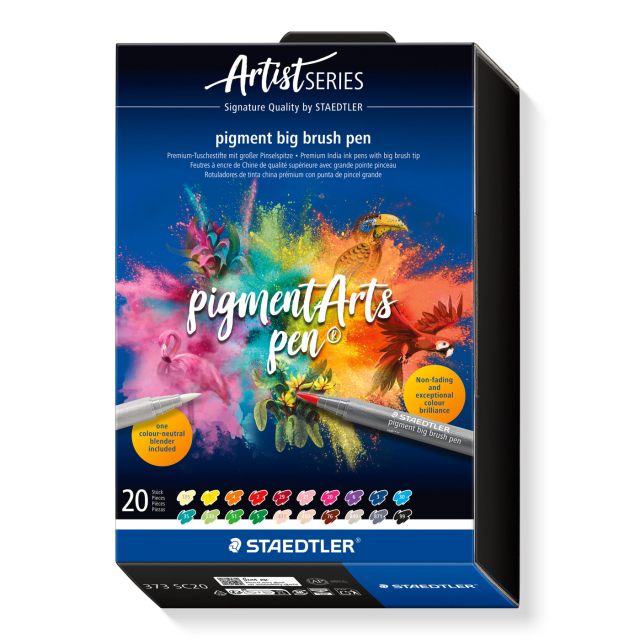 Pigment Arts Big Brush Pen set of 20 +