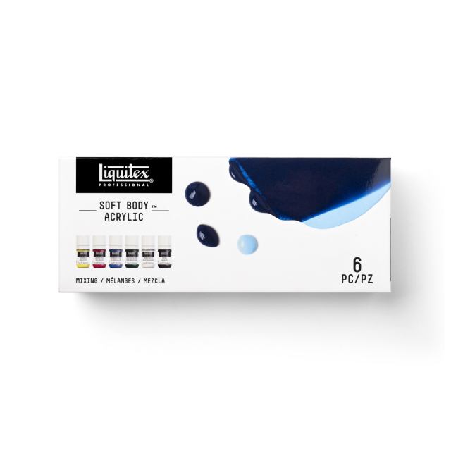 Acrylic paint Soft Body Mixing Set 6x22 ml