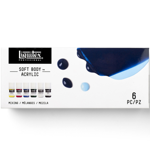 Acrylic paint Soft Body Mixing Set 6x22 ml