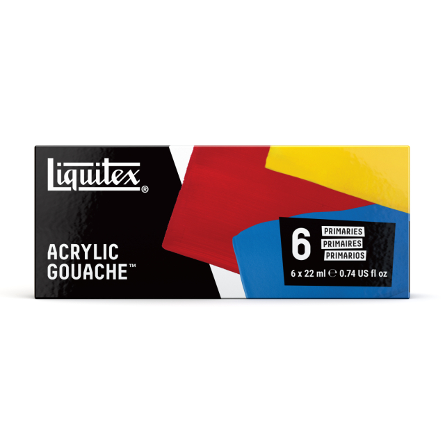Gouache Paint Primaries Set 6x22 ml