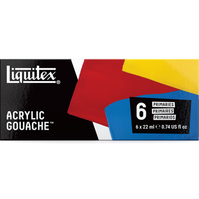 Gouache Paint Primaries Set 6x22 ml
