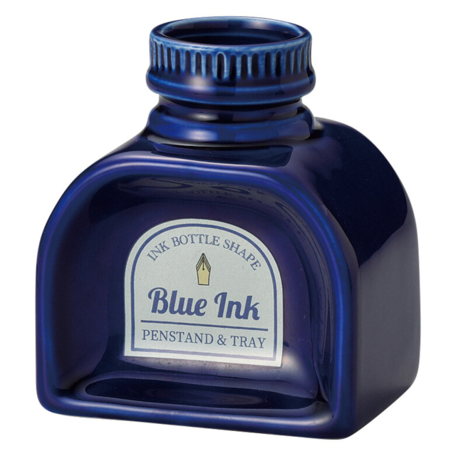 Pen holder Ink bottle Blue