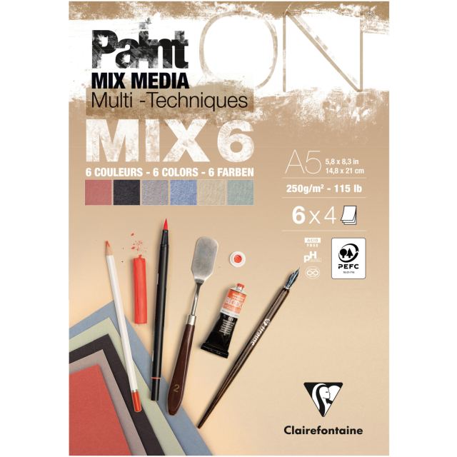 Paint'ON Multi-Technique Mix6 Pad A5