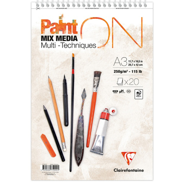 Paint'ON Multi-Technique Spiral Pad A3