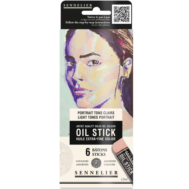 Oil Stick Mini 6-set Light tones Portrait