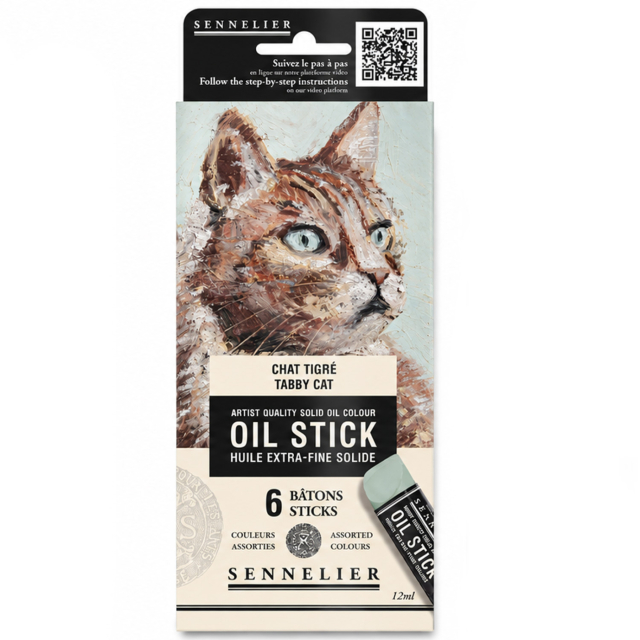Oil Stick Mini 6-set Tabby cat