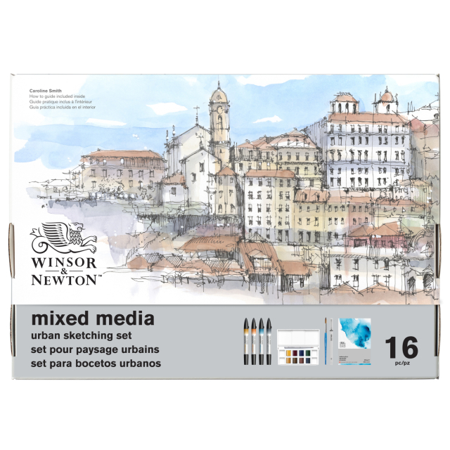 Mixed Media Urban Sketching Set 16-piece