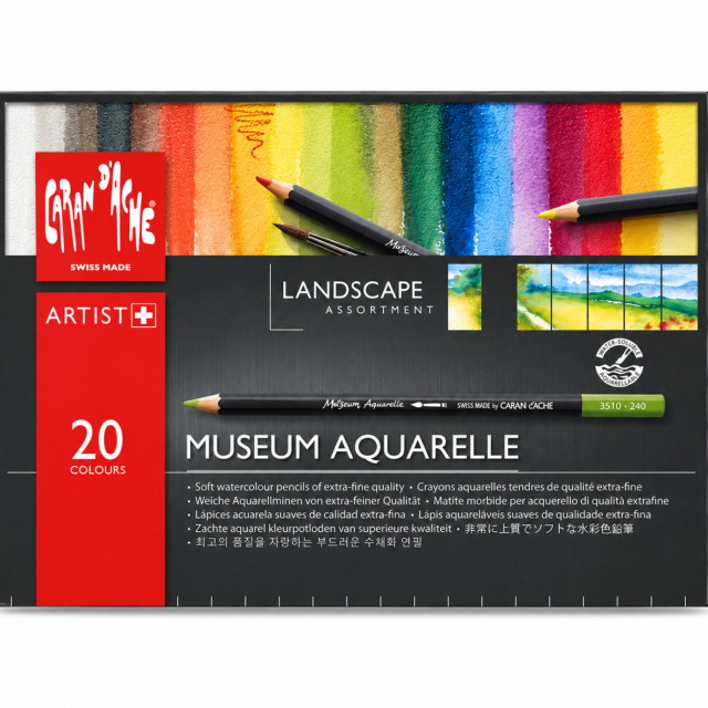 Museum Aquarelle Landscape 20-pack