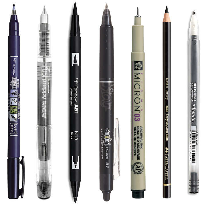 Sample kit Black in the group Selected / Sample kits at Pen Store (sample03_set)