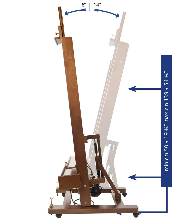 Studio easel M01 Electric in the group Art Supplies / Studio / Easels at Pen Store (100204)