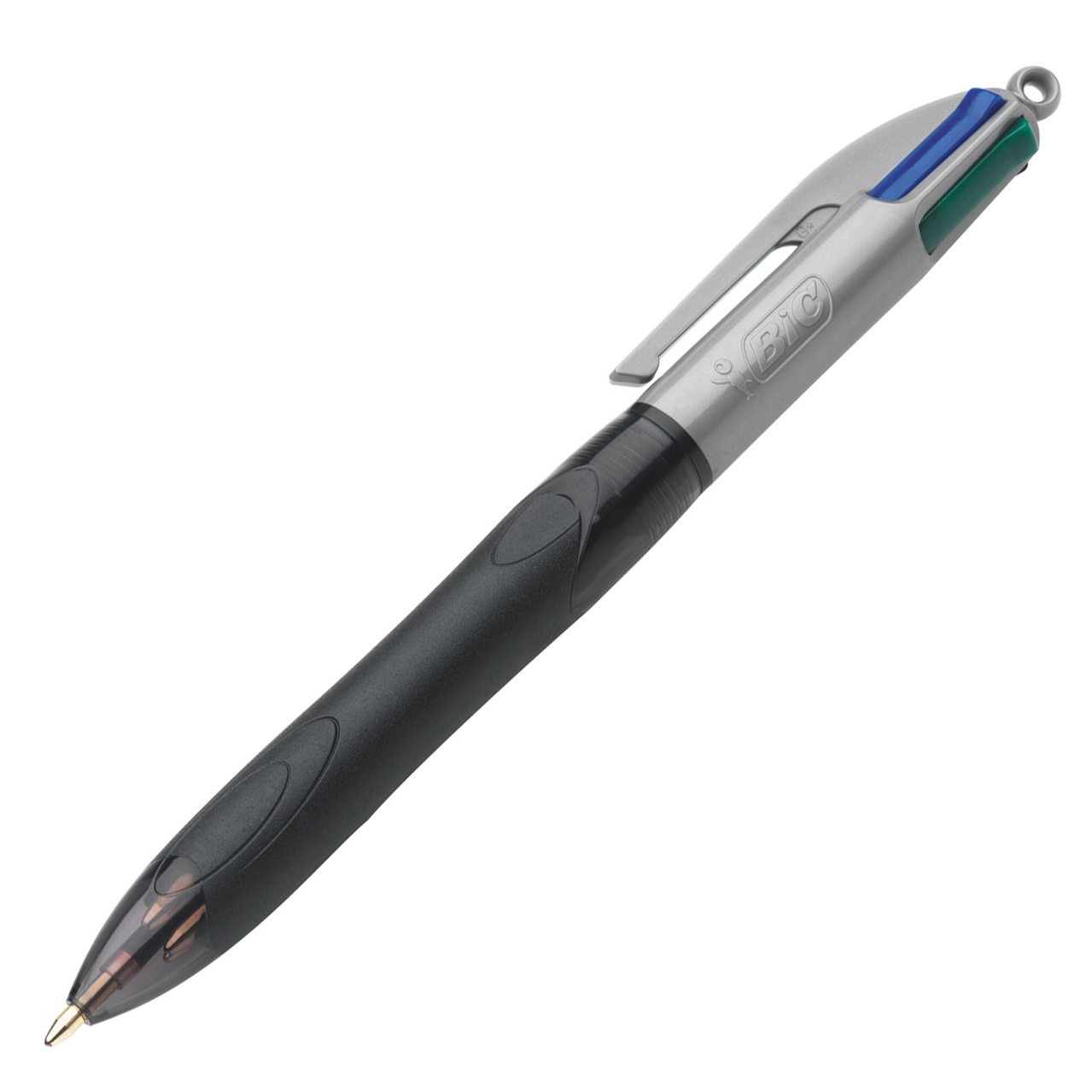 BIC Grip 4 Color Ball Pens with 3 Color + Pencil Set, 10-count