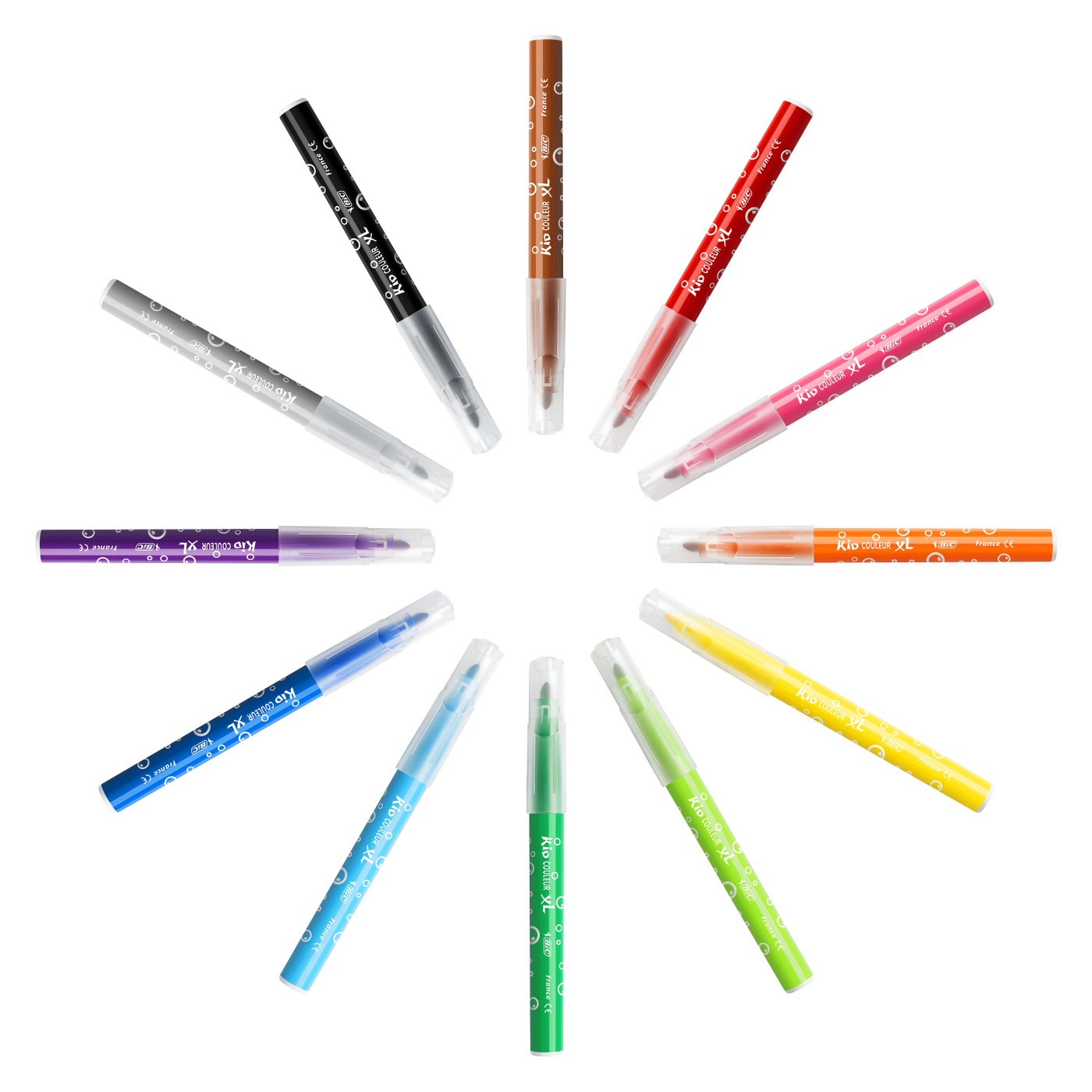 Kids Fiber-tip pens XL 12-set in the group Kids / Kids' Pens / 0-2 Years+ at Pen Store (100248)
