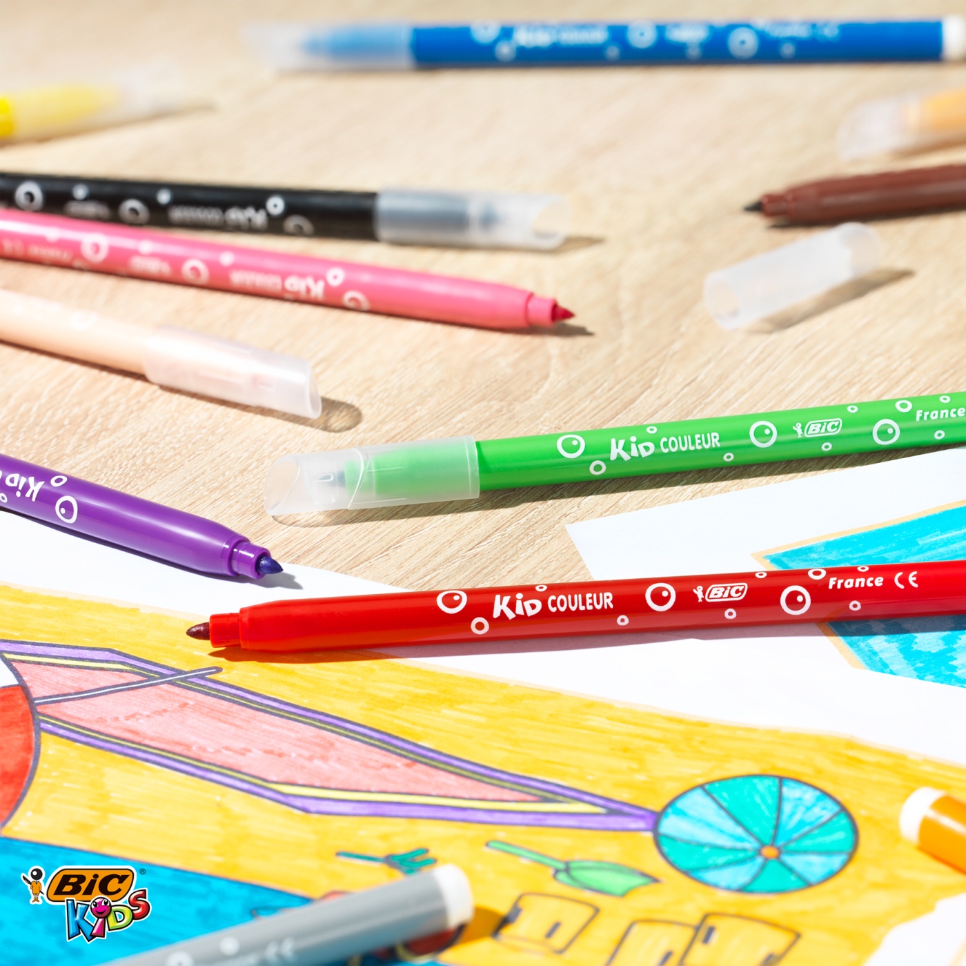 Kids Couleur Felt-tip Pens 18-set in the group Kids / Kids' Pens / 5 Years+ at Pen Store (100252)