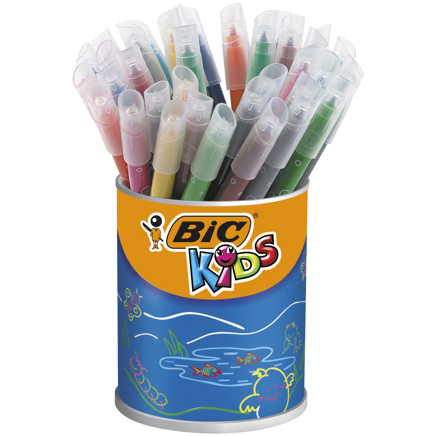 Drawing Fibre Pens 16 Pack Childrens Colouring in Pens Felt Tip Pens 