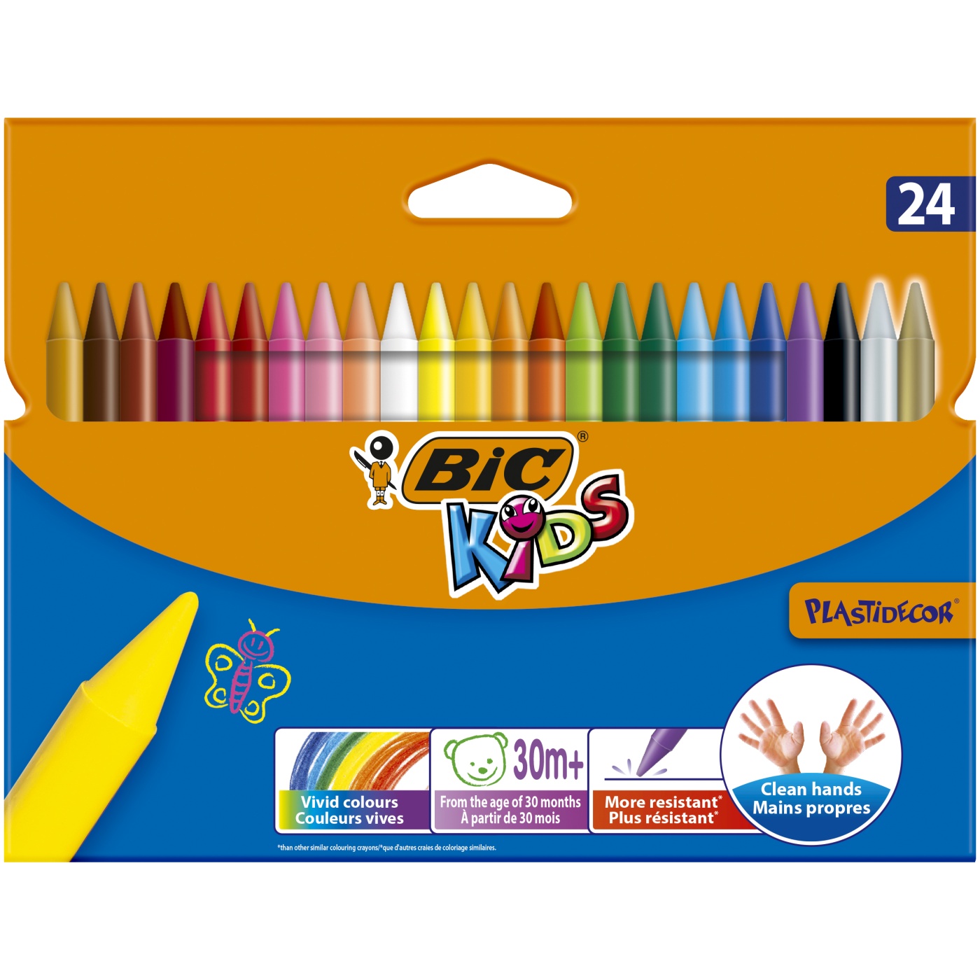 Kids Plastidecor Crayons 24-set in the group Kids / Kids' Pens / 3 Years+ at Pen Store (100259)