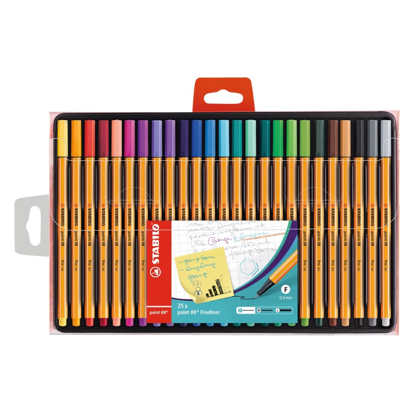 Point 88 Fineliner 25-pack in the group Pens / Artist Pens / Felt Tip Pens at Pen Store (100271)