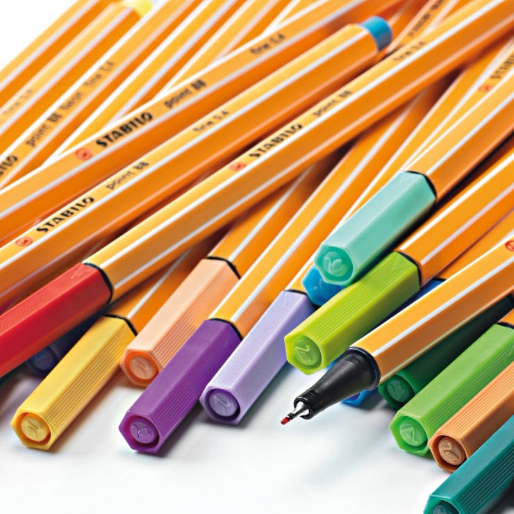 Point 88 Fineliner 25-pack in the group Pens / Artist Pens / Felt Tip Pens at Pen Store (100271)