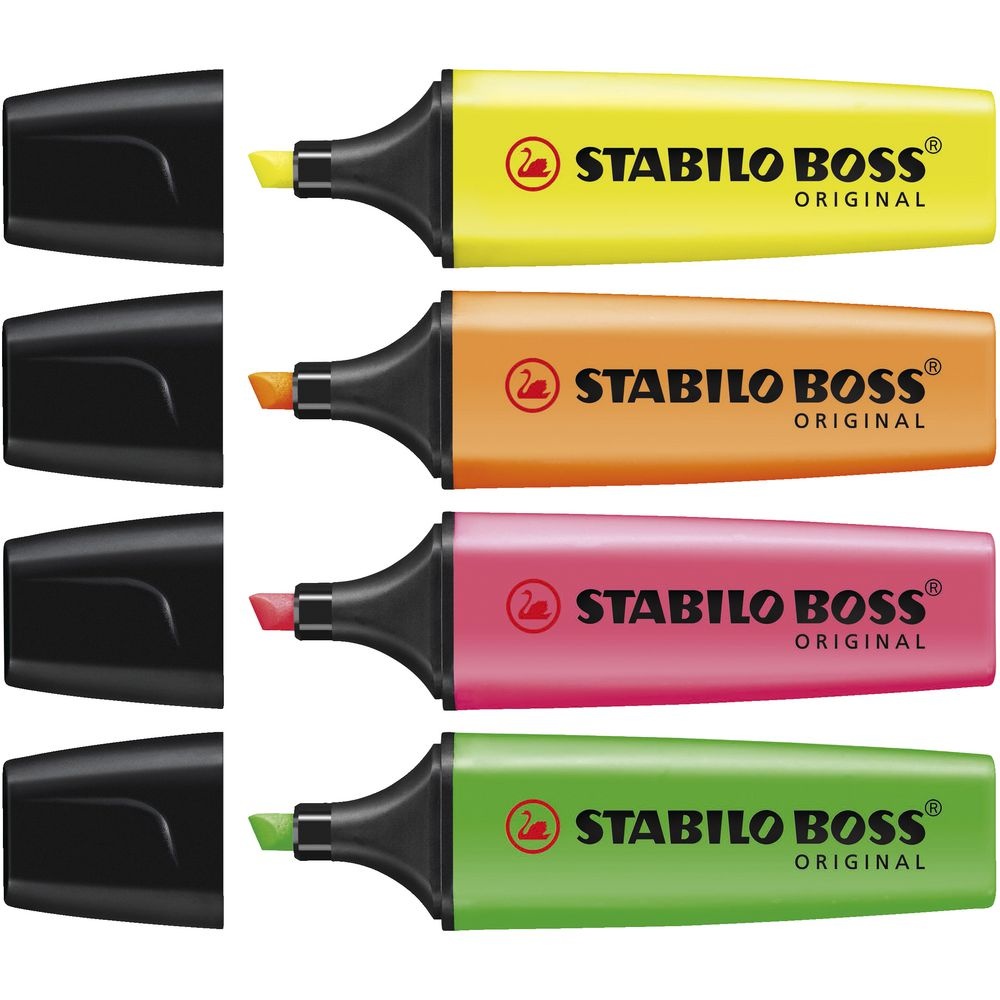 Boss 4-pack in the group Pens / Office / Highlighters at Pen Store (100304)