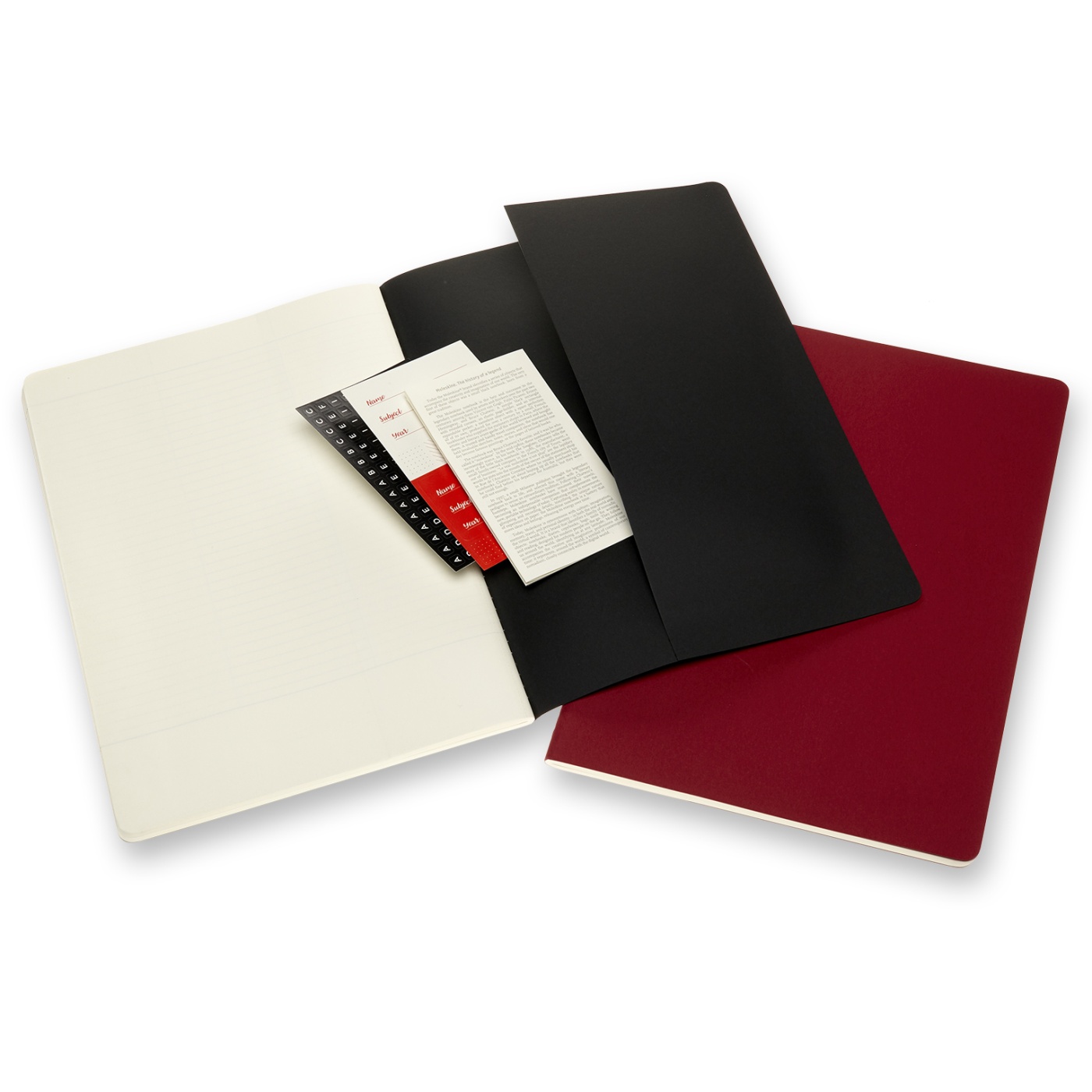 Cahier Subject A4 Black/Red Ruled in the group Paper & Pads / Note & Memo / Writing & Memo Pads at Pen Store (100337)