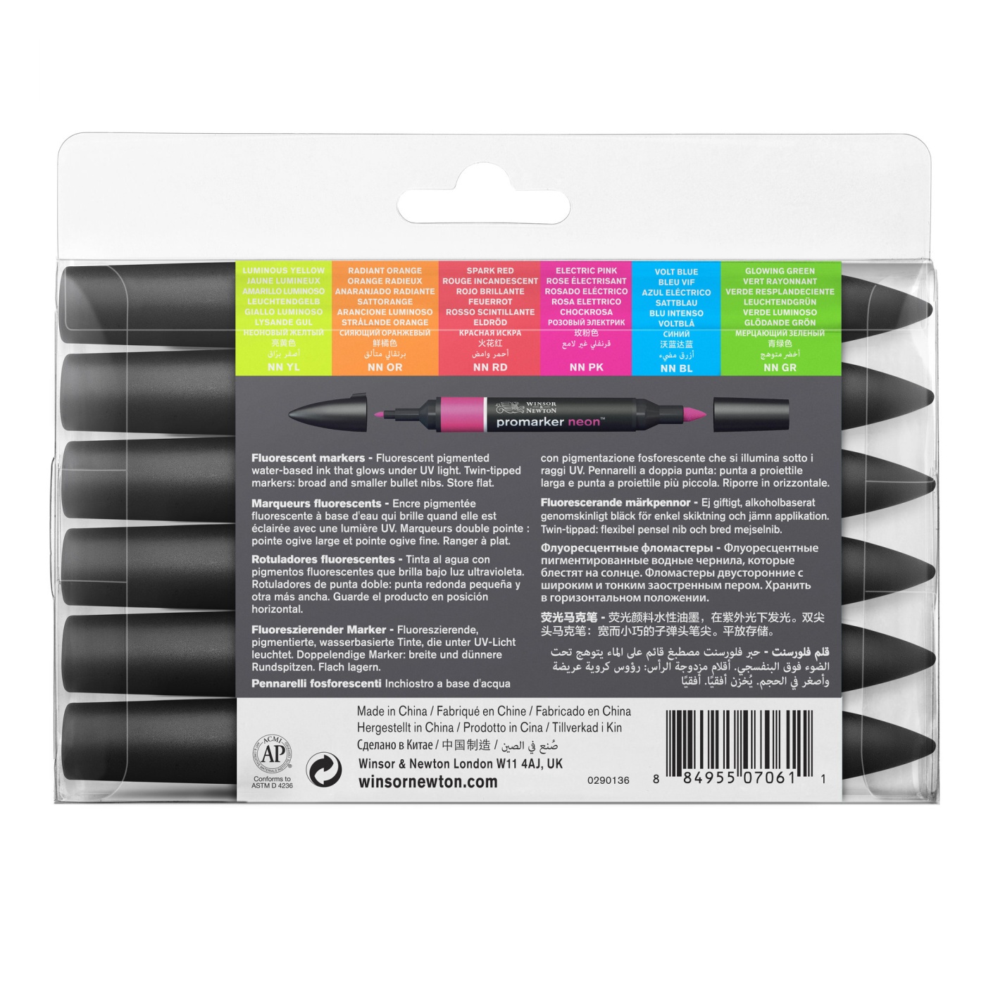 Neon Marker 6-set in the group Pens / Artist Pens / Felt Tip Pens at Pen Store (100555)