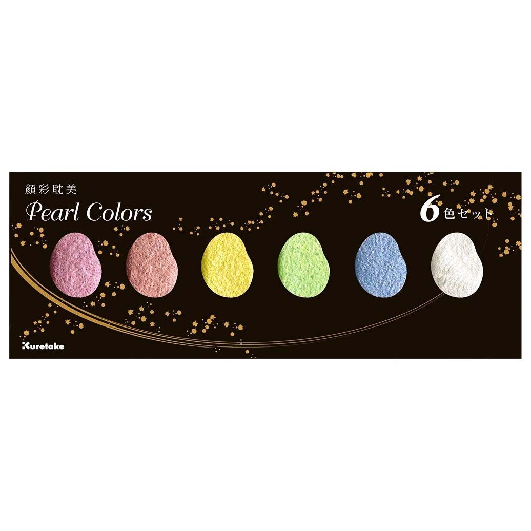 Gansai Tambi Akvarell 6-set Pearl Colors in the group Art Supplies / Colors / Watercolor Paint at Pen Store (101079)