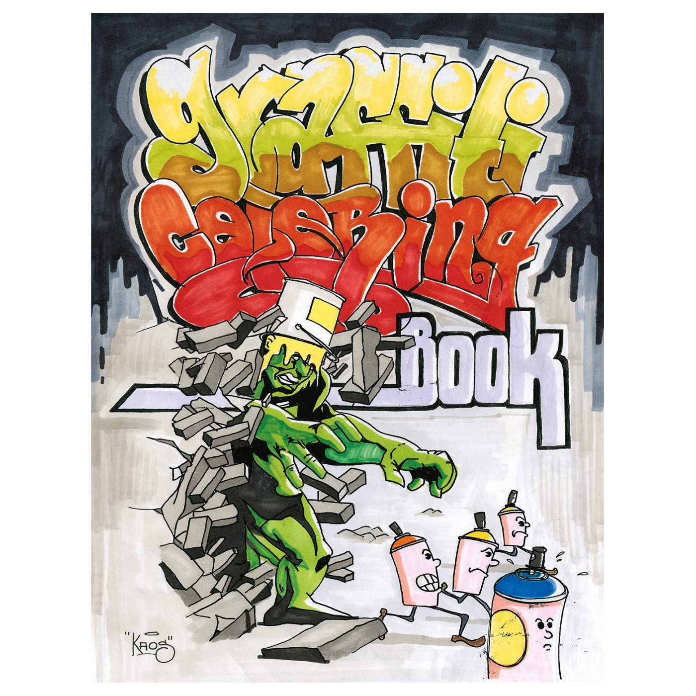 Graffiti Coloring Book 25 Adults and Kids Printable Coloring Books