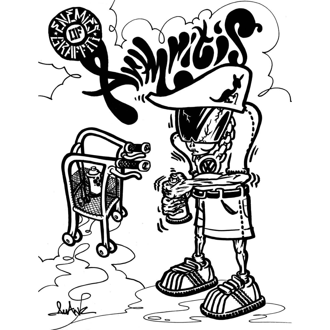 Download Books Graffiti Coloring Book 2 Characters Pen Store