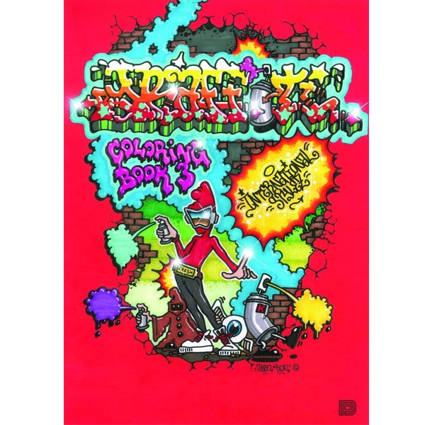 Graffiti Coloring Book 3 - International Styles in the group Hobby & Creativity / Books / Adult Coloring Books at Pen Store (101372)