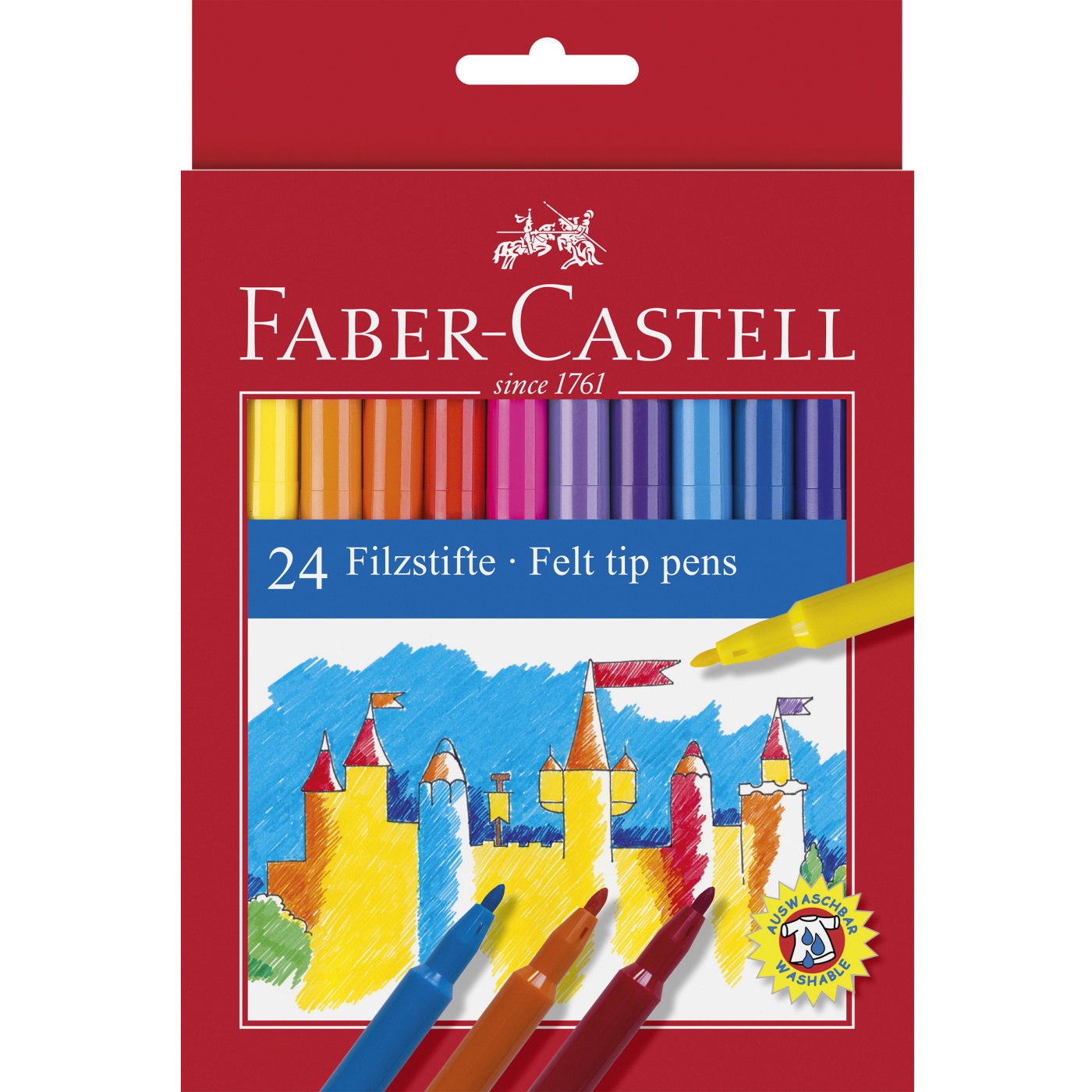 1/12/18/24 Easynote Washable Coloured Fibre Pens Felt Tips Markers Colouring Set 