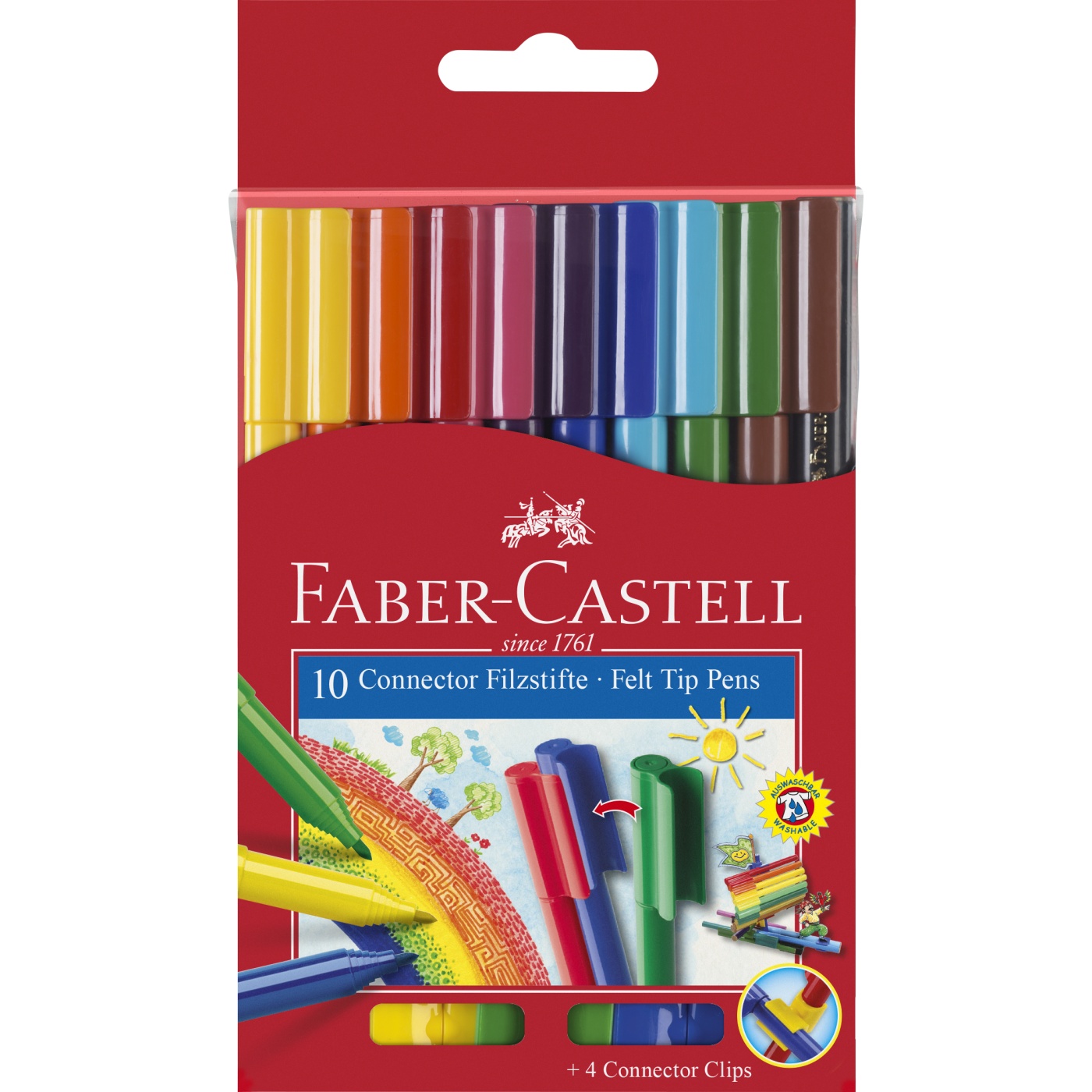vangst Intact presentatie Faber-Castell Connector Felt-tip pens - Set of 10 | Pen Store