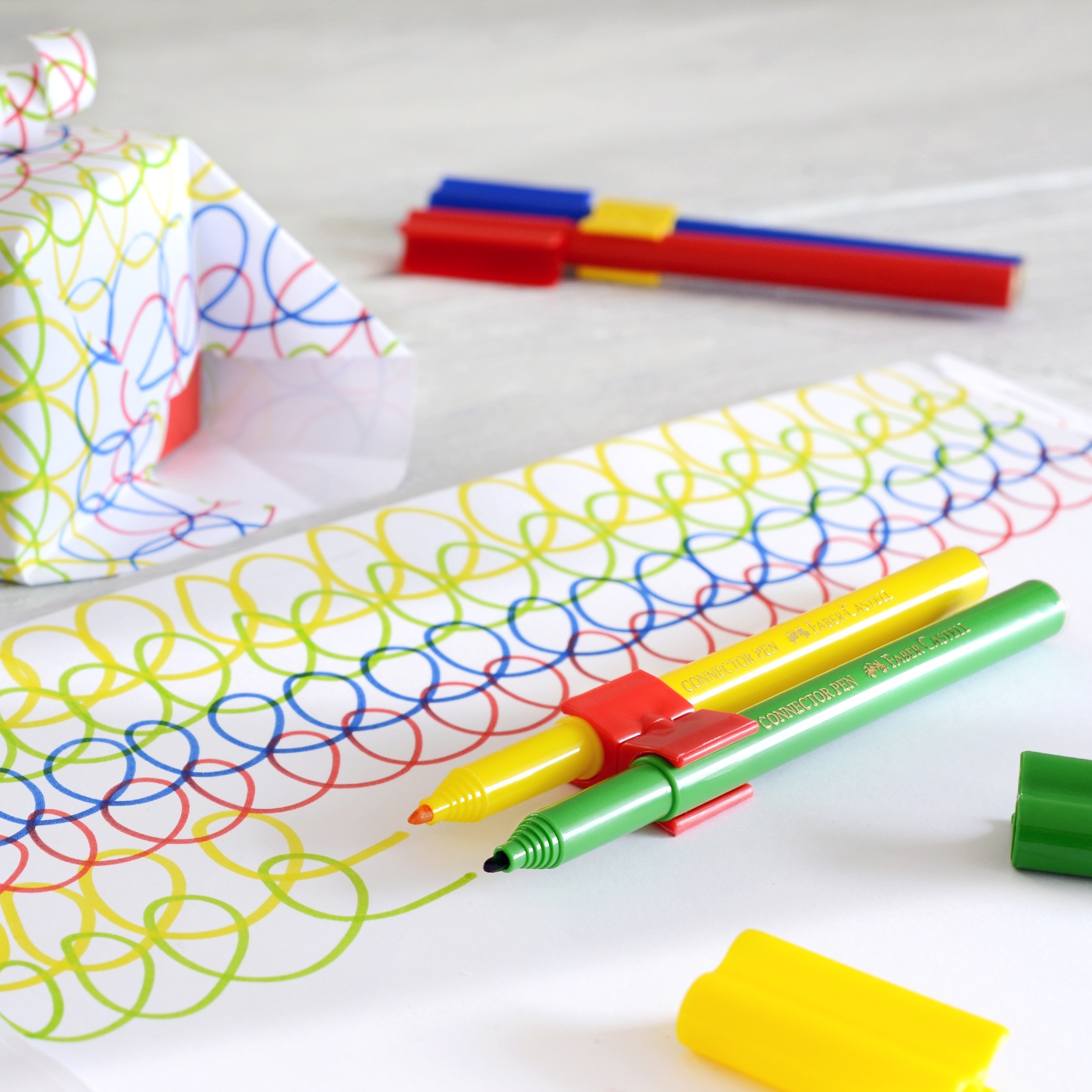 Connector Felt-tip pens - Set of 10 in the group Kids / Kids' Pens / Felt Tip Pens for Kids at Pen Store (101401)