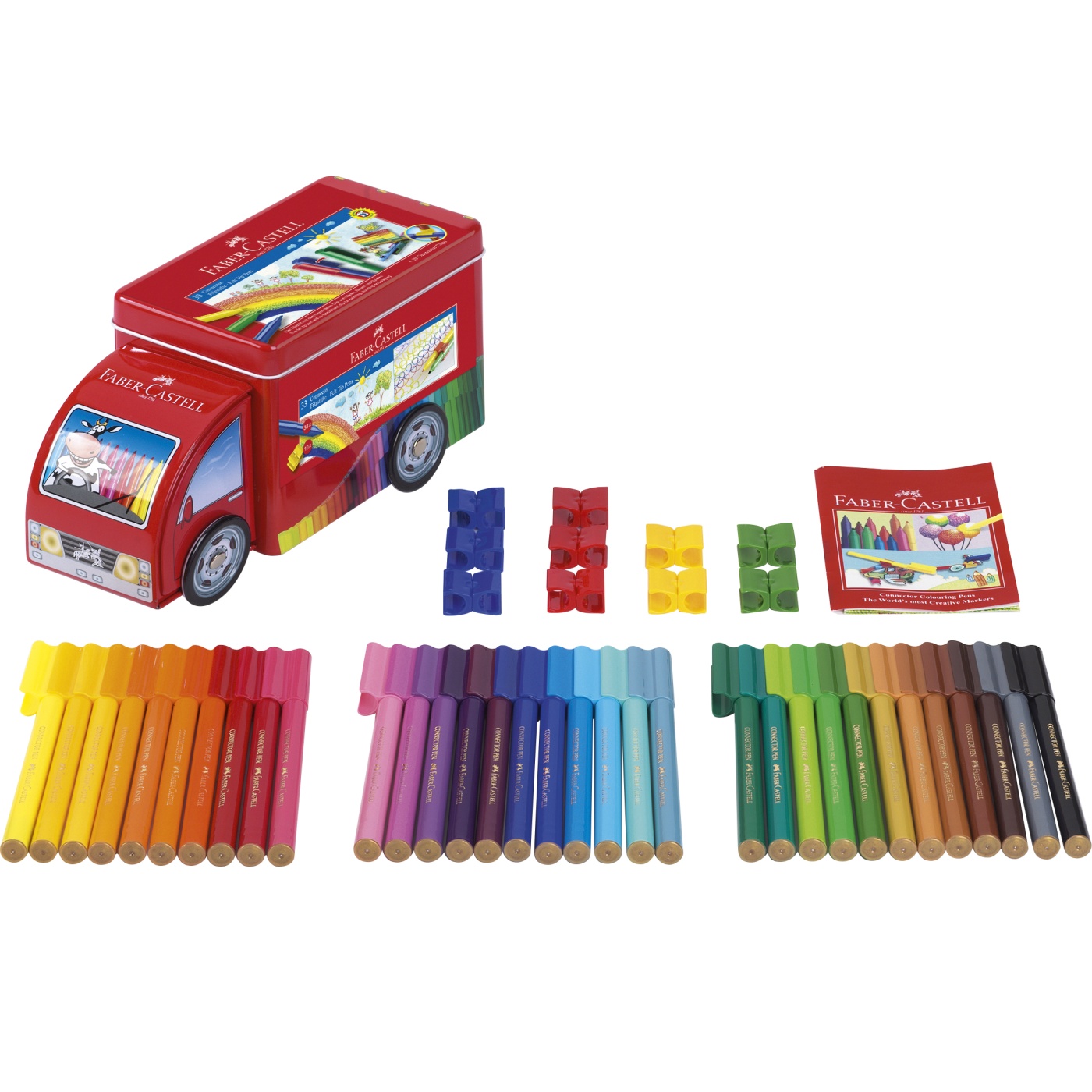 Connector Felt-tip pens Truck - Set of 33 in the group Kids / Kids' Pens / 3 Years+ at Pen Store (101403)