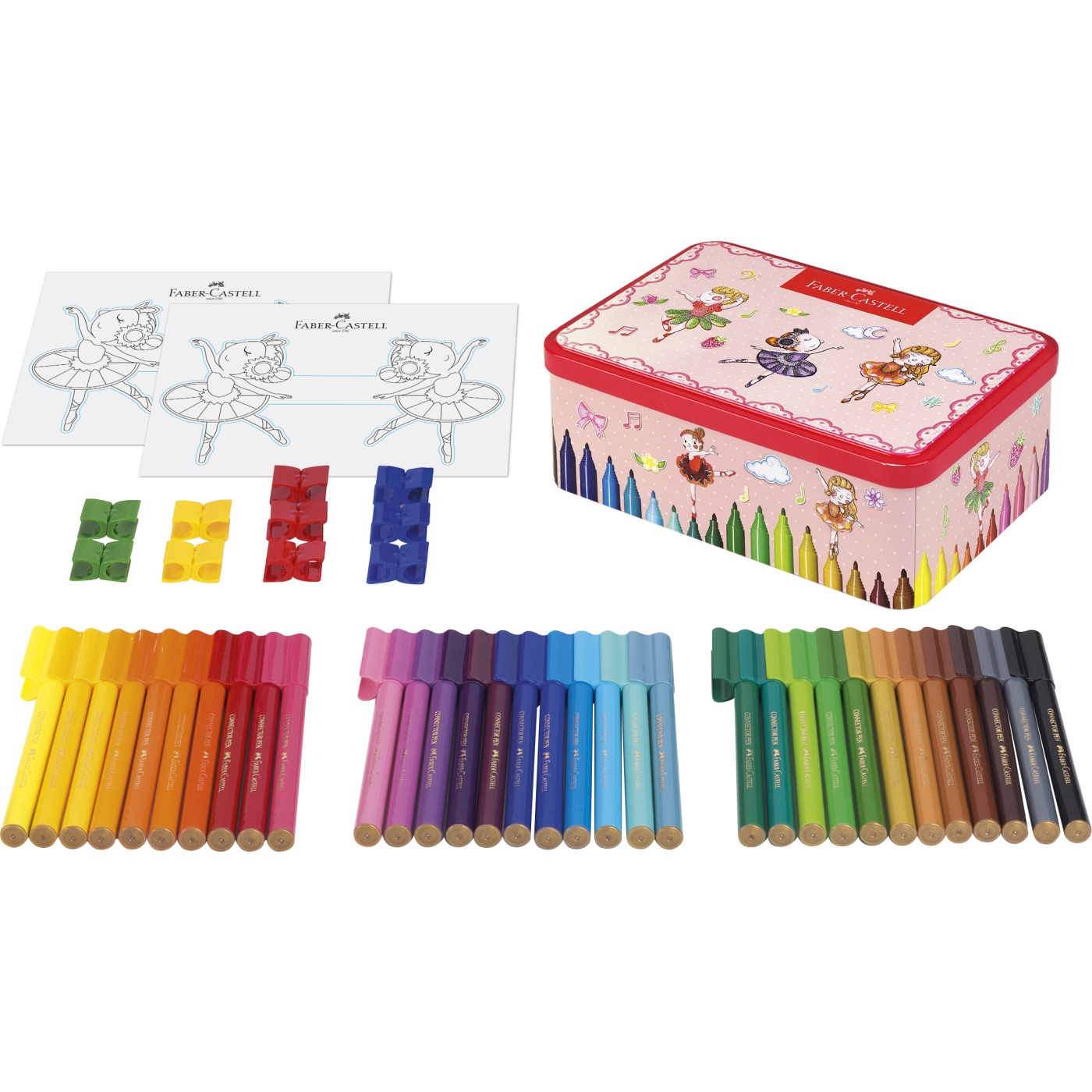 Connector Felt-tip pens Ballerina - Set of 33 in the group Kids / Kids' Pens / Felt Tip Pens for Kids at Pen Store (101404)
