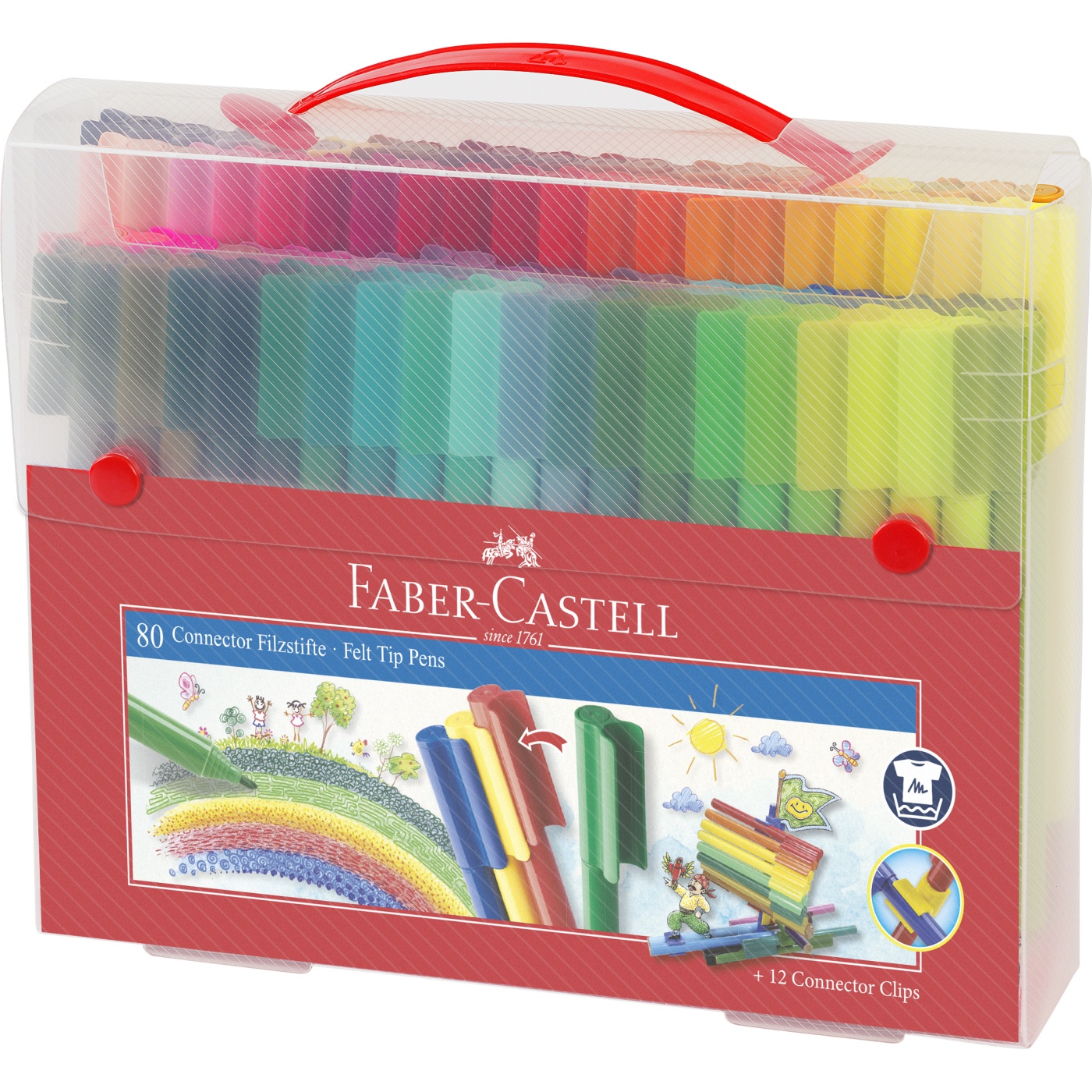 Connector Felt-tip pens - Set of 80 in the group Kids / Kids' Pens / 3 Years+ at Pen Store (101421)