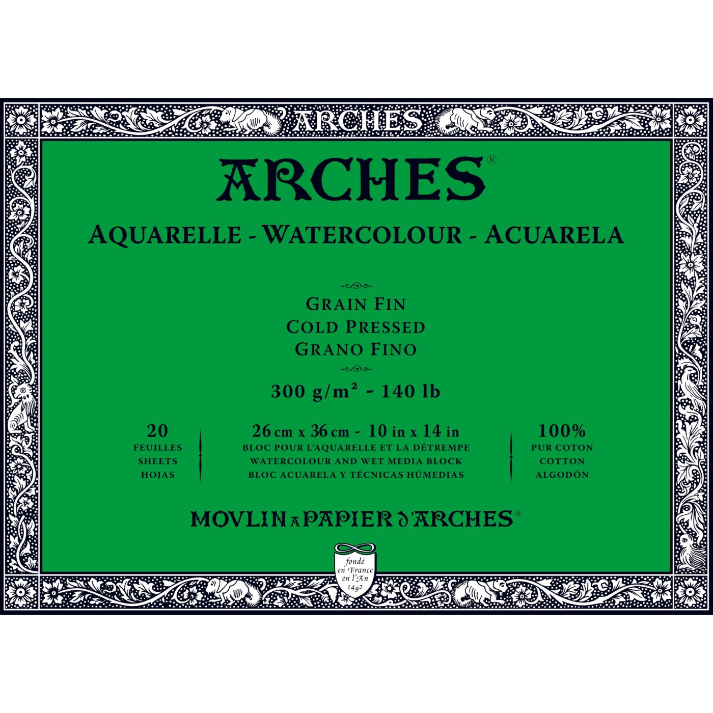  Hahnemuhle Harmony Watercolor Paper 10 Sheets - 20 X 26 Rough  Texture