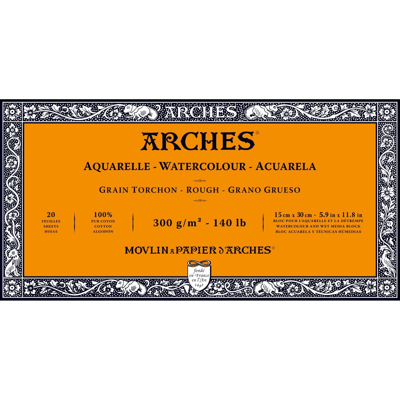 Arches Watercolor Paper - 300 lb. Rough, 22