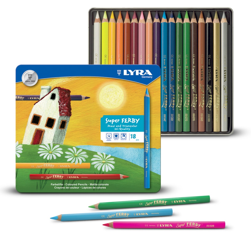 Super Ferby 18-set in the group Kids / Kids' Pens / Coloring Pencils for Kids at Pen Store (101581)