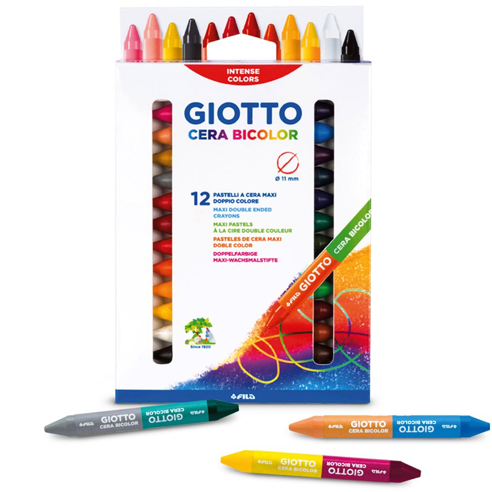 Cera Bicolor 12-set in the group Kids / Kids' Pens / Crayons for Kids at Pen Store (101595)