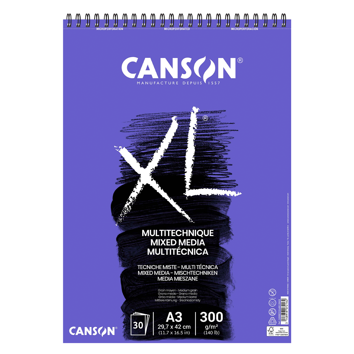 Canson Mix-Media A3 Size Sketch Book