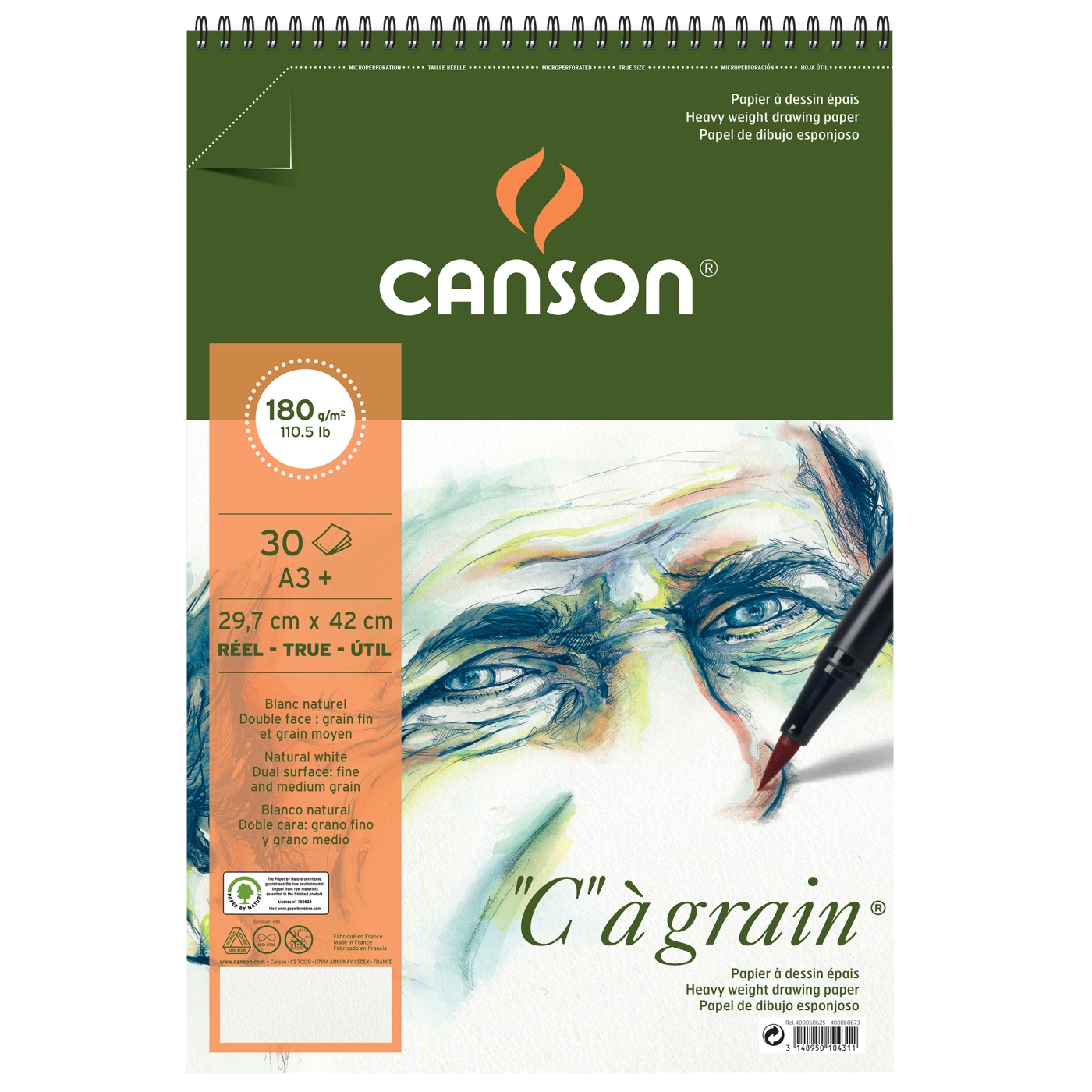 Canson XL Watercolor Pad, 30 Sheets, 7 x 10