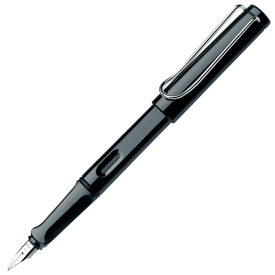 Safari Fountain pen Shiny black in the group Pens / Fine Writing / Gift Pens at Pen Store (101903_r)