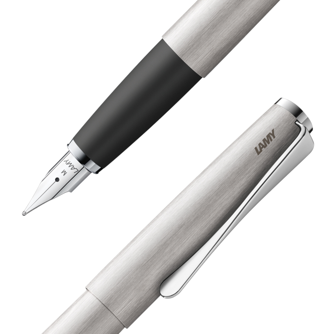 Studio Steel Fountain pen in the group Pens / Fine Writing / Gift Pens at Voorcrea (101942_r)