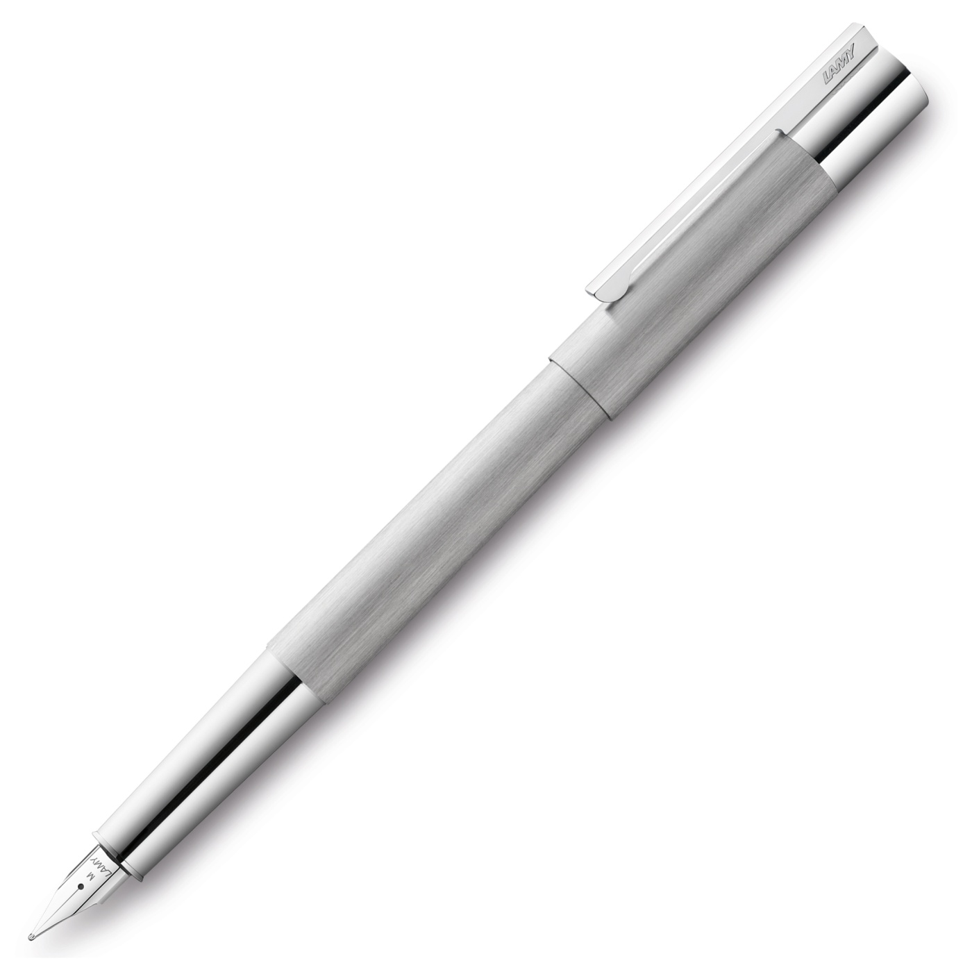Lamy Scala Brushed Silver Fountain Pen | Pen Store
