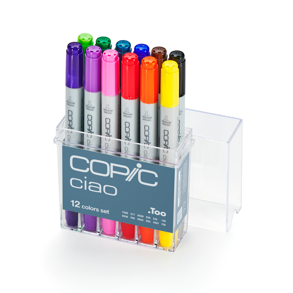 Ciao 12-set Basic colors in the group Pens / Artist Pens / Illustration Markers at Pen Store (103253)
