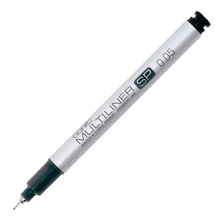 Copic Multiliner Writing Pens & Markers, Black 2 Count